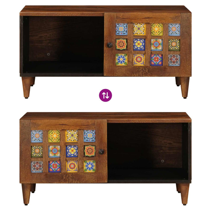 Tavolino da salotto Marrone 80 x 50 x 40 cm 4018228