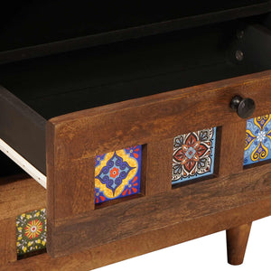 Armadio da Notte con cassetto Marrone 50 x 33 x 60 cm 4018234