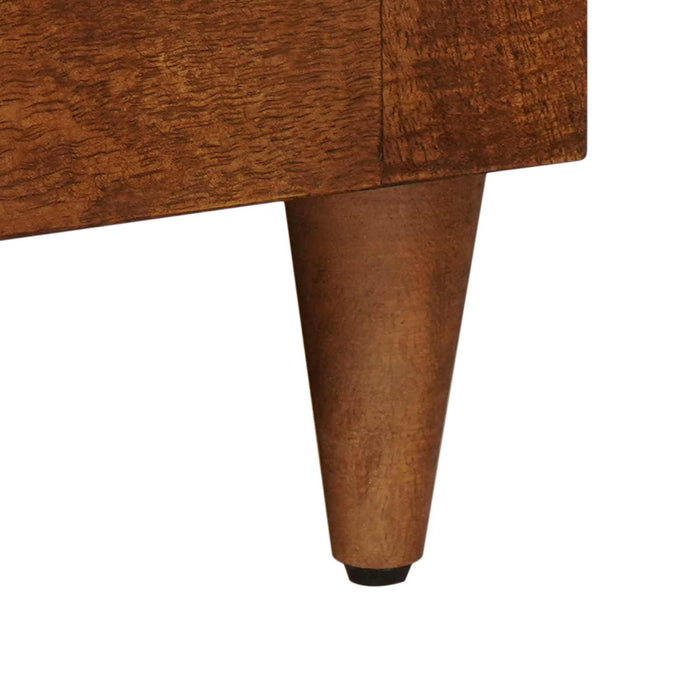 Mobile TV Noce 105 x 33,5 x 46 cm Legno di mango massello 4018238