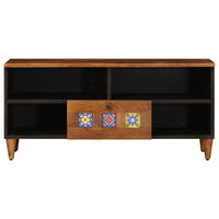 Mobile TV Noce 100 x 33,5 x 46 cm Legno di mango massello 4018240