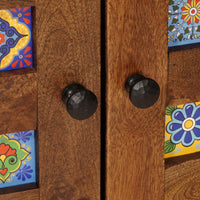 Armadio per Lavabo da Bagno con porta Noce 62 x 33 x 58 cm 4018243