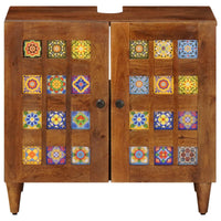 Armadio per Lavabo da Bagno con porta Noce 62 x 33 x 58 cm 4018243