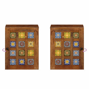 Mobile Appeso da Bagno con archiviazione Noce 38 x 33,5 x 48 cm 4018244