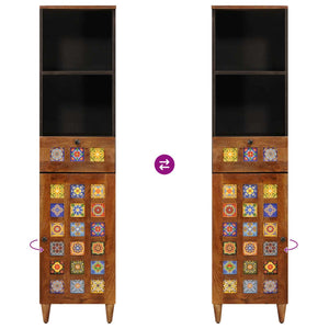 Mobile da Bagno con cassetto con porta Noce 38 x 33,5 x 160 cm 4018246