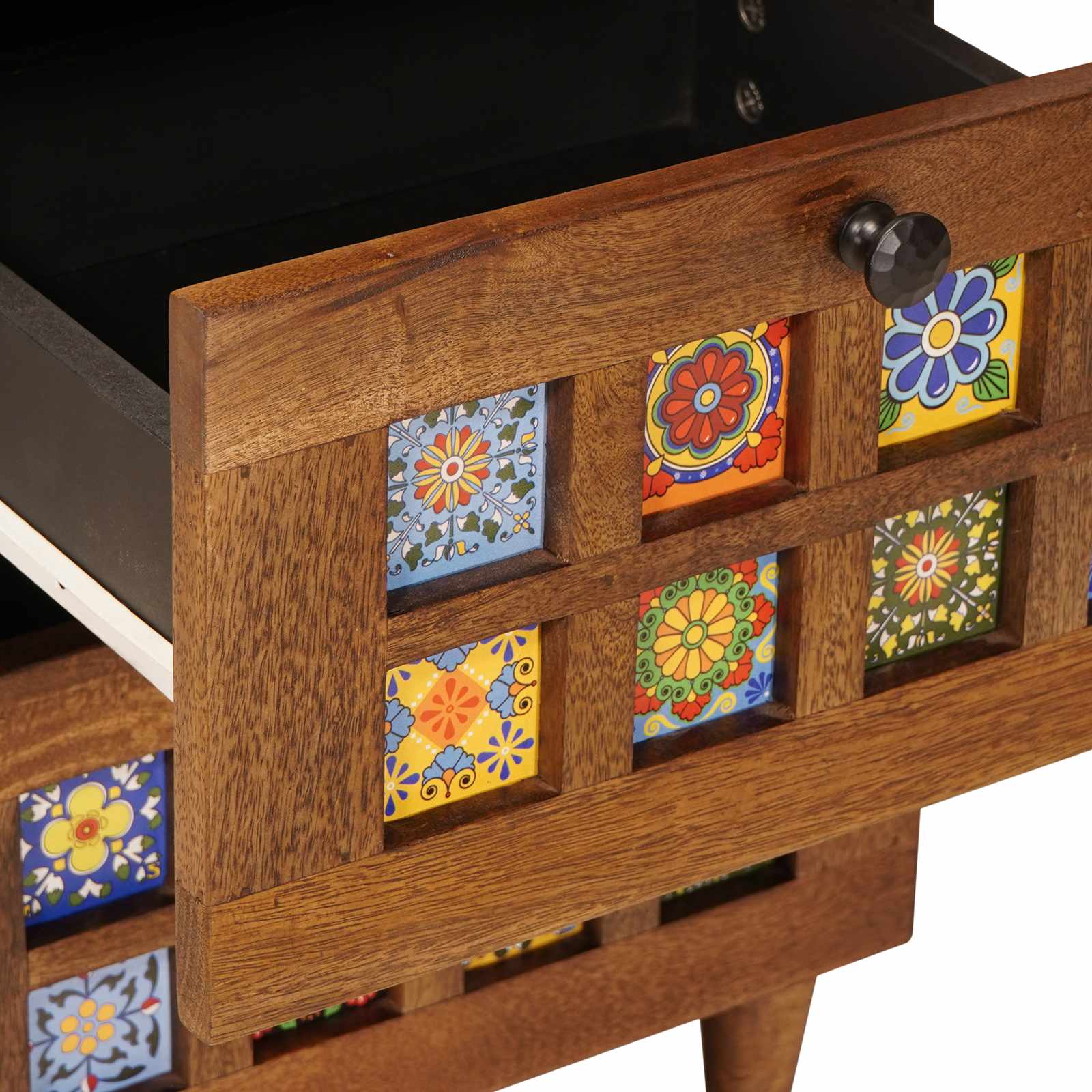 Credenza Noce 40 x 33,5 x 75 cm Legno di mango massello 4018247