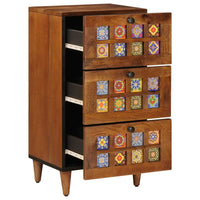 Credenza Noce 40 x 33,5 x 75 cm Legno di mango massello 4018247