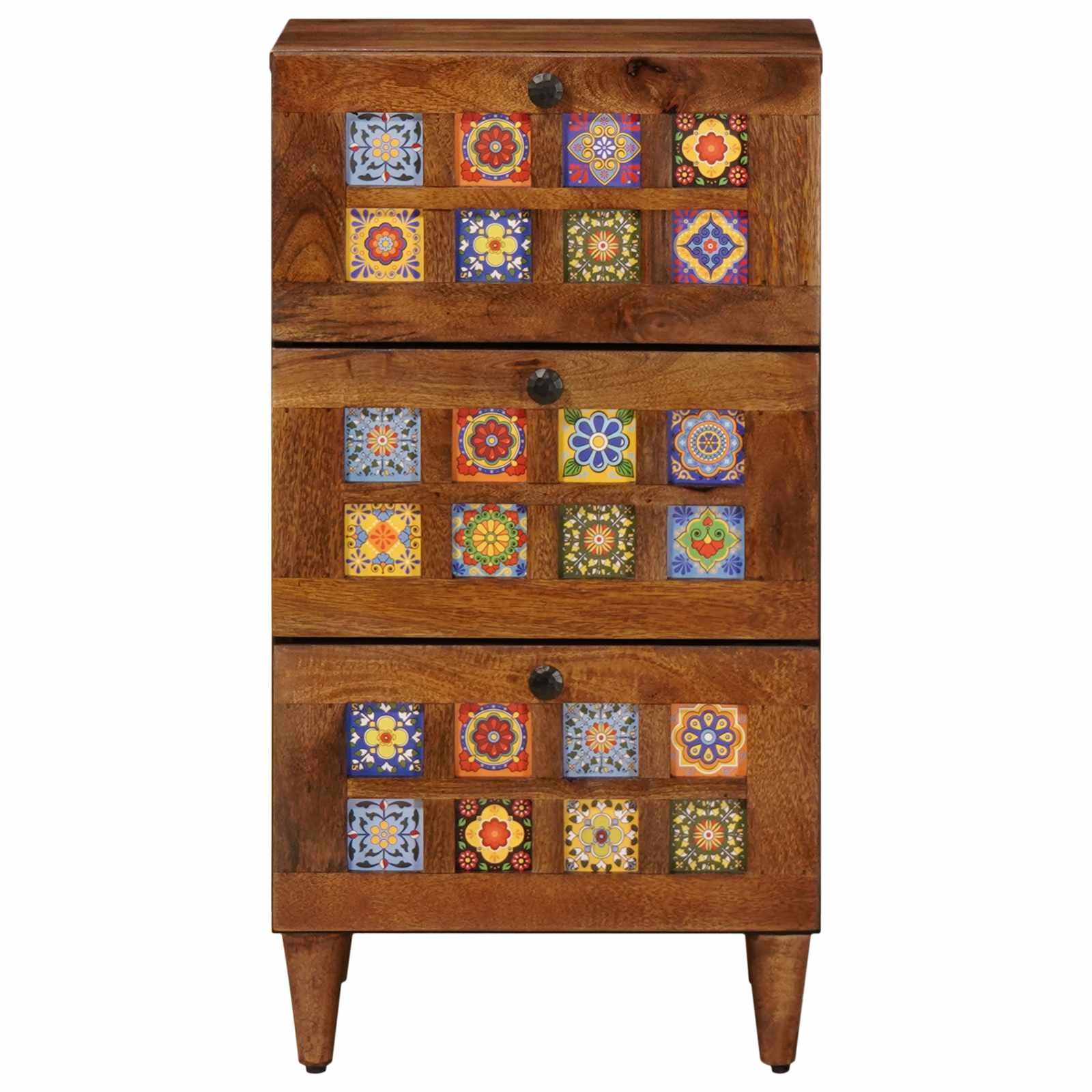 Credenza Noce 40 x 33,5 x 75 cm Legno di mango massello 4018247