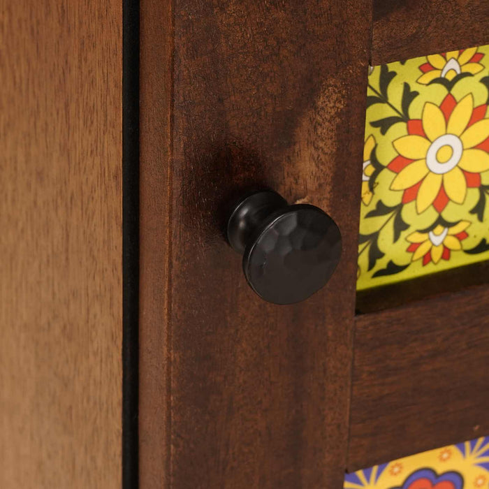 Credenza Noce 40 x 33,5 x 75 cm Legno di mango massello 4018248