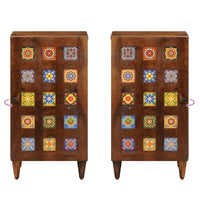 Credenza Noce 40 x 33,5 x 75 cm Legno di mango massello 4018248