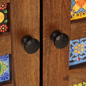 Credenza Noce 60 x 33,5 x 75 cm Legno di mango massello 4018249