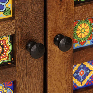 Credenza Noce 60 x 33,5 x 75 cm Legno di mango massello 4018250