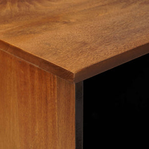 Credenza-Buffet-Armadio da cucina Noce 80 x 33,5 x 75 cm Legno di mango massello