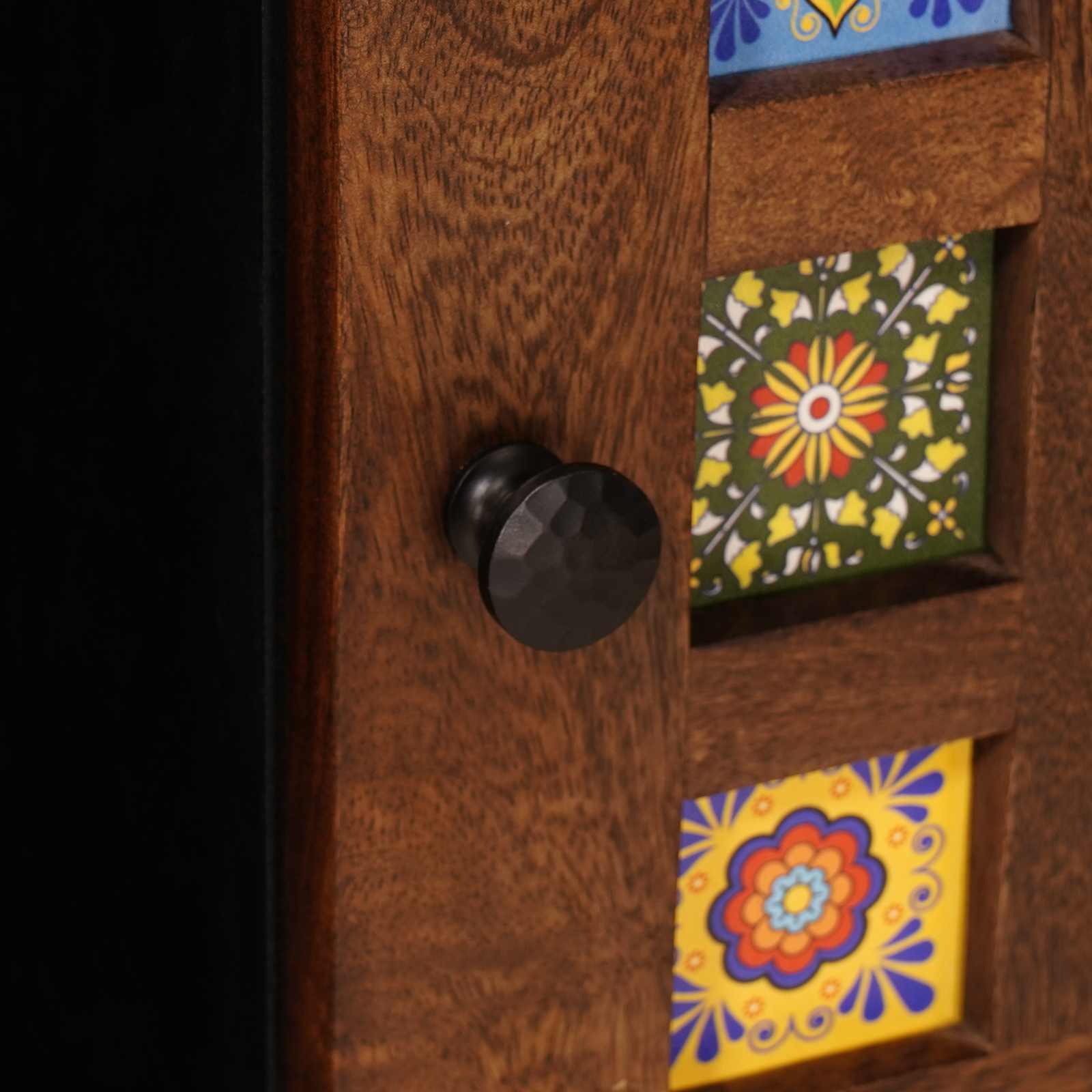 Credenza Noce 80 x 33,5 x 75 cm Legno di mango massello 4018251