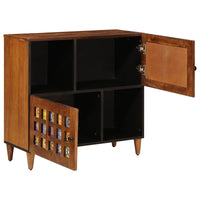 Credenza Noce 80 x 33,5 x 75 cm Legno di mango massello 4018251
