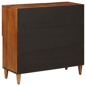 Credenza Noce 80 x 33,5 x 75 cm Legno di mango massello 4018251