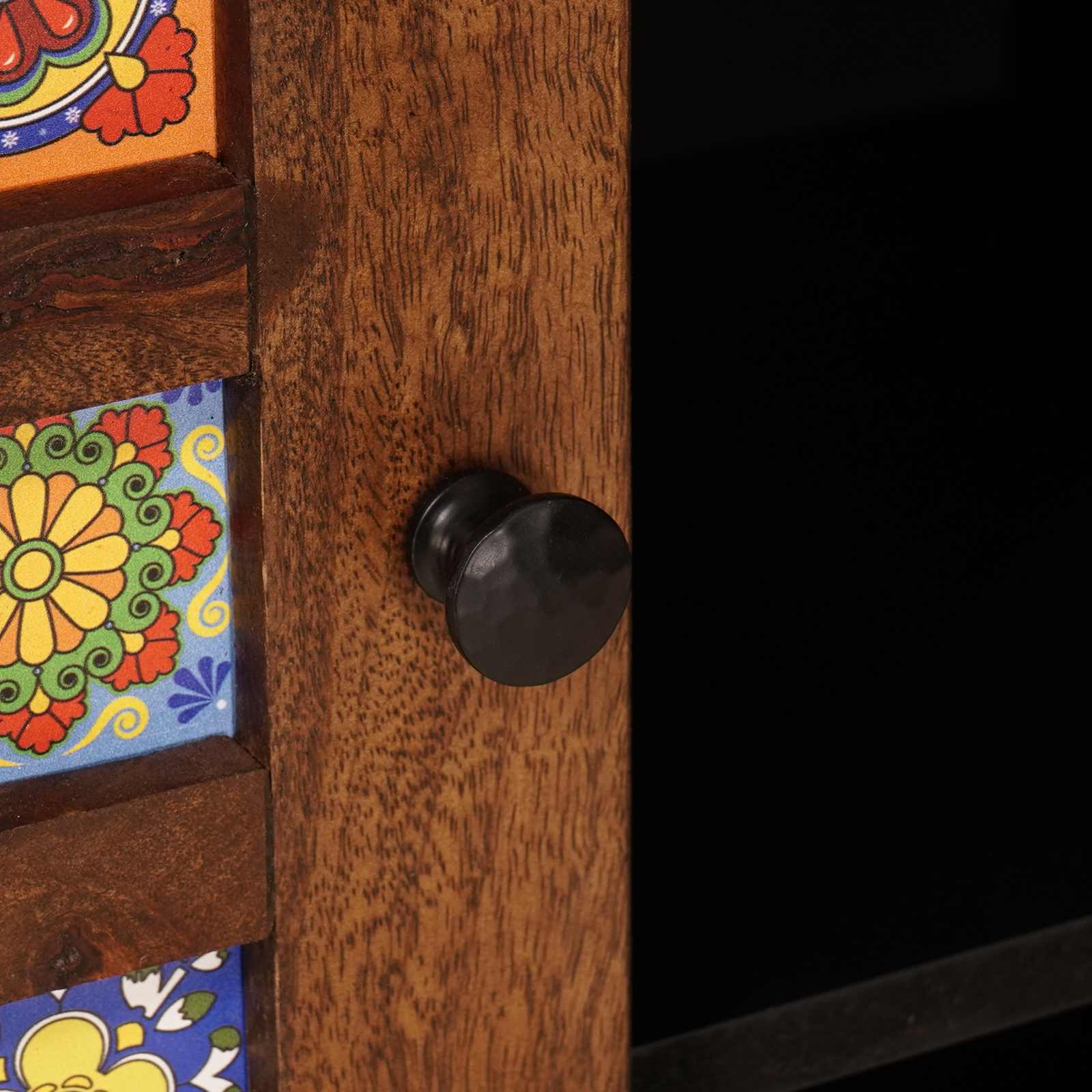 Credenza Noce 90 x 33,5 x 75 cm Legno di mango massello 4018252