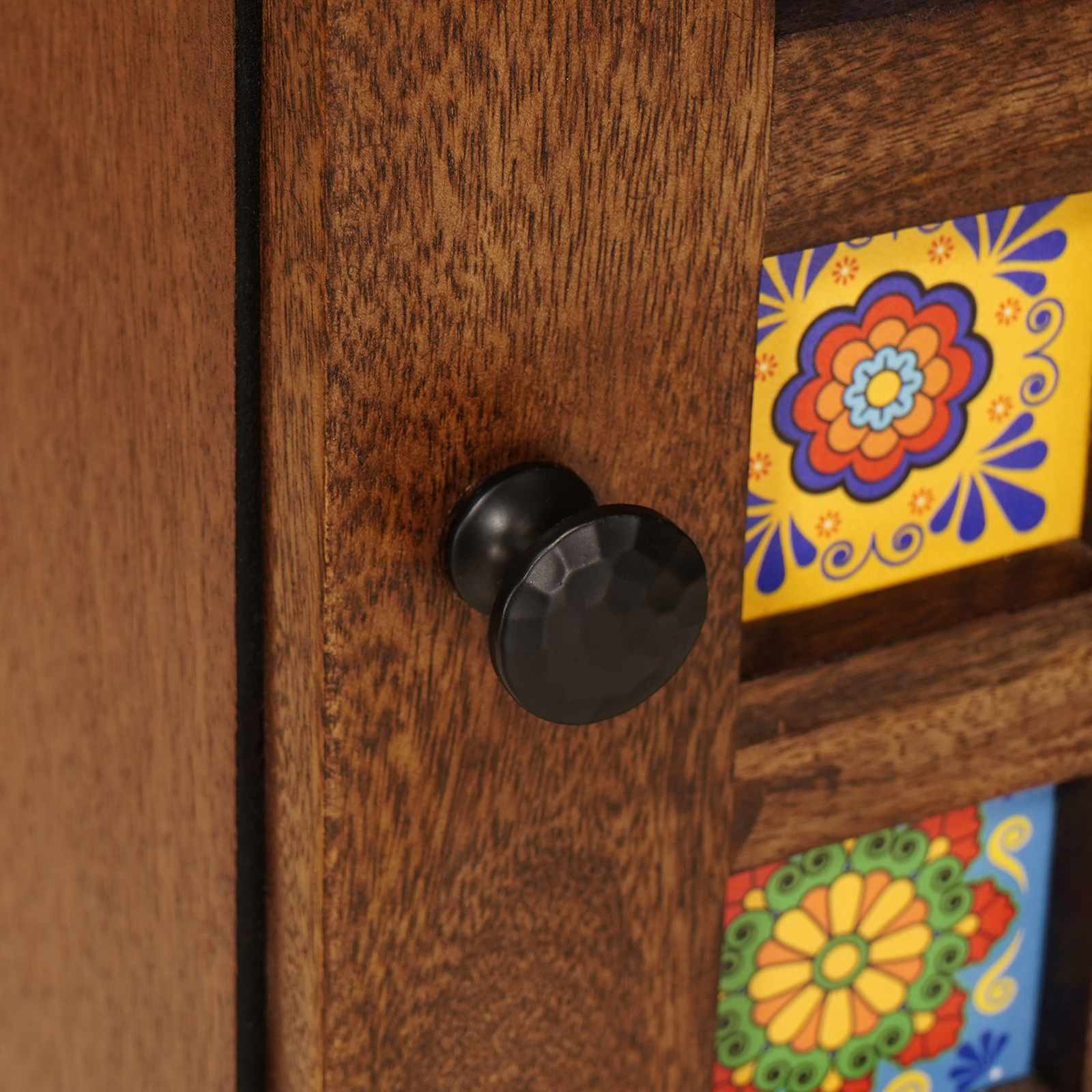 Credenza-Buffet-Armadio da cucina Noce 40 x 33,5 x 110 cm Legno di mango massello