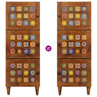 Credenza Noce 40 x 33,5 x 110 cm Legno di mango massello 4018253