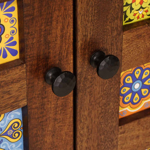 Credenza Noce 60 x 33,5 x 100 cm Legno di mango massello 4018254