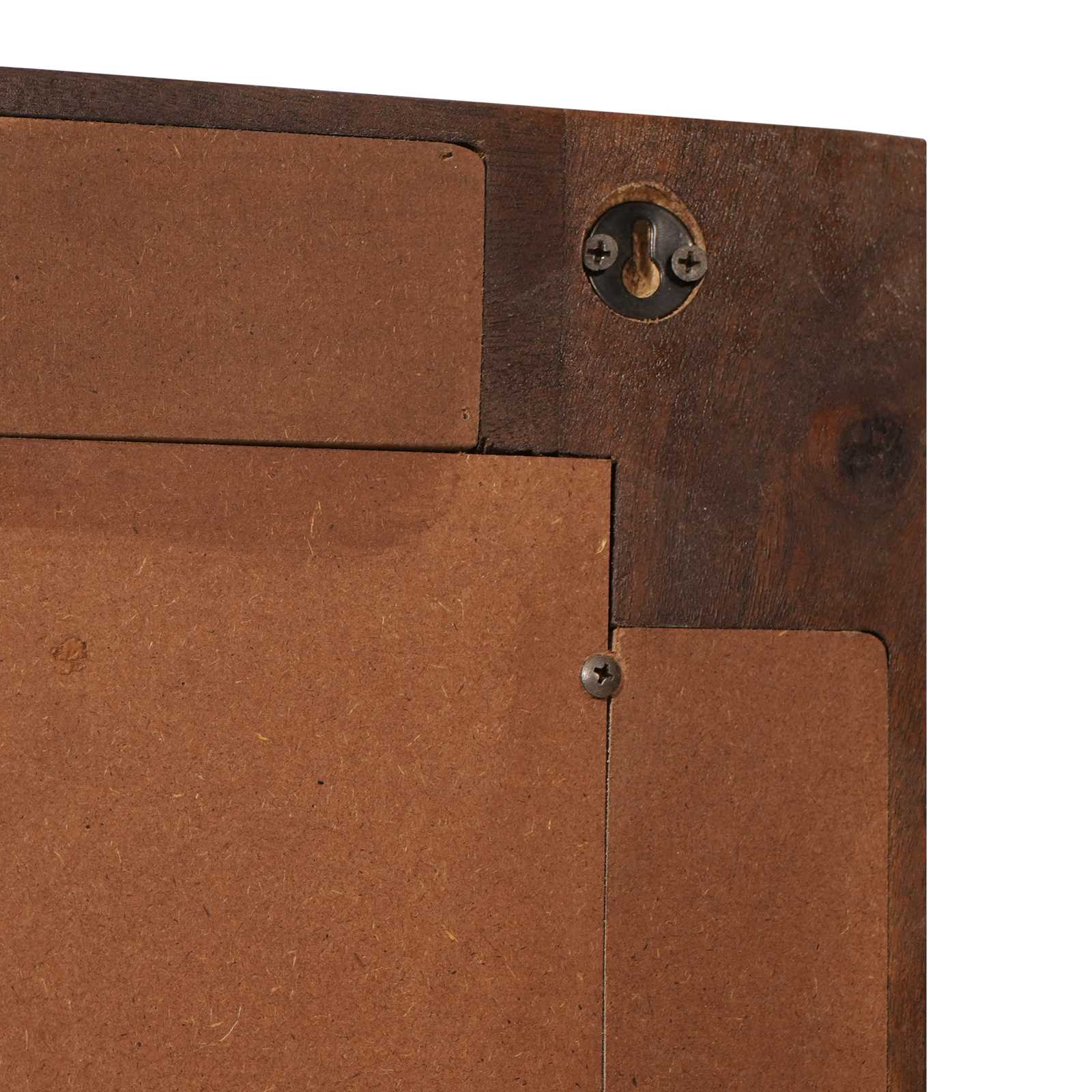 Specchio da bagno Noce 50 x 70 x 3 cm Legno di mango massello 4018255