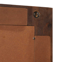 Specchio da bagno-Specchio decorativo Noce 50 x 70 x 3 cm Legno di mango massello