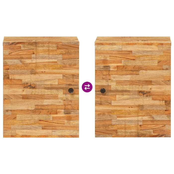 Mobile Appeso da Bagno con porta Naturale 38 x 33,5 x 48 cm 4018316