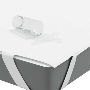 vidaXL Coprimaterasso Bianco 80x200 cm Impermeabile