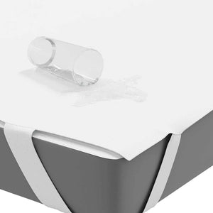 vidaXL Coprimaterasso Bianco 160x200 cm Impermeabile