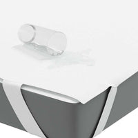 vidaXL Coprimaterasso Bianco 160x220 cm Impermeabile