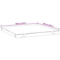 Coprimaterasso Bianco 180x220 cm Impermeabile 4100180