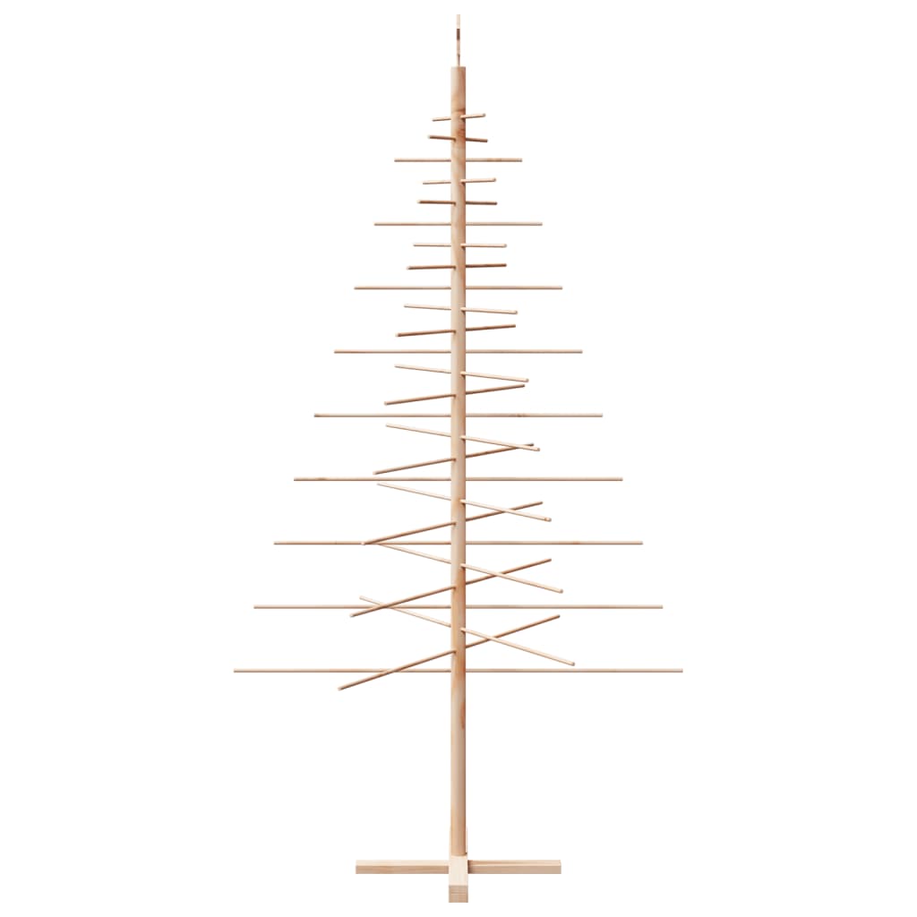Albero di Natale Decorativo in Legno 210 cm Legno Massello Pino 4019695