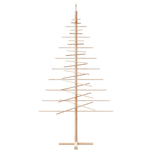 Albero di Natale Decorativo in Legno 210 cm Legno Massello Pino 4019695