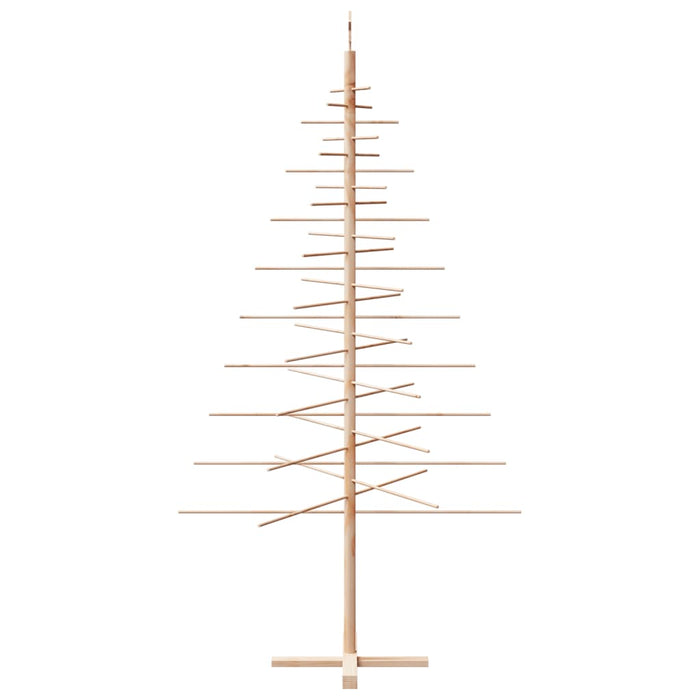 Albero di Natale Decorativo in Legno 210 cm Legno Massello Pino 4019695