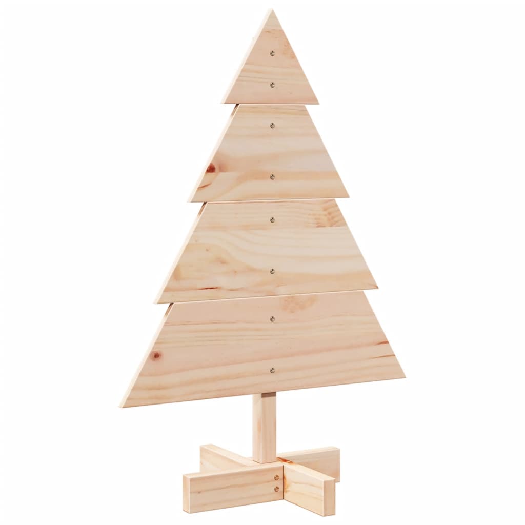 vidaXL Albero di Natale Decorativo in Legno 70 cm in Legno Massello