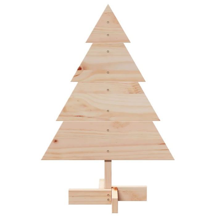 Albero di Natale Decorativo-Decorazioni natalizie in Legno 70 cm in Legno Massello