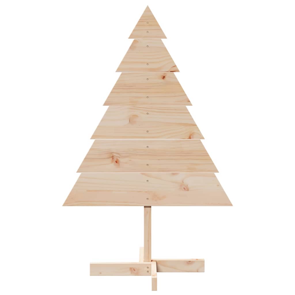 vidaXL Albero di Natale Decorativo in Legno 110 cm in Legno Massello
