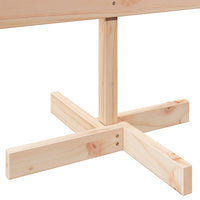 vidaXL Albero di Natale Decorativo in Legno 110 cm in Legno Massello