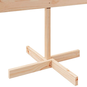 vidaXL Albero di Natale Decorativo in Legno 150 cm in Legno Massello