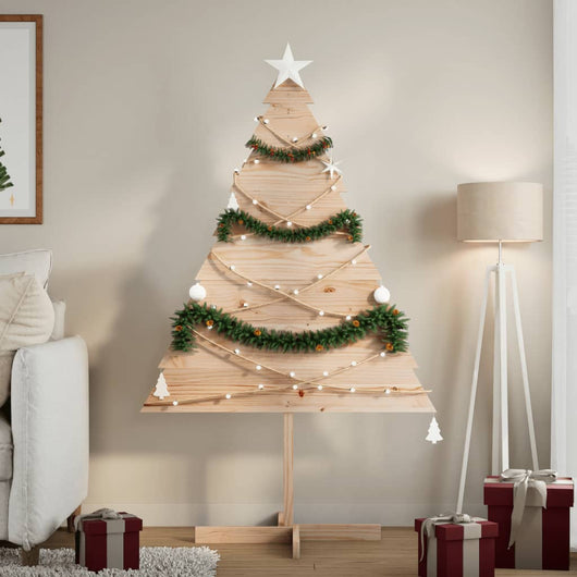 vidaXL Albero di Natale Decorativo in Legno 150 cm in Legno Massello