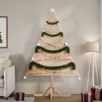 vidaXL Albero di Natale Decorativo in Legno 180 cm in Legno Massello