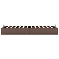 Struttura Letto Pouf senza Materasso 80x200 cm Similpelle 3310771