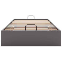 Struttura Letto Pouf senza Materasso Grigio 80x200cm Similpelle 3310772