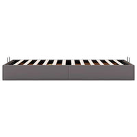 Struttura Letto Pouf senza Materasso Grigio 80x200cm Similpelle 3310772