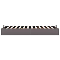 Struttura Letto Pouf senza Materasso Grigio 90x200cm Similpelle 3310782