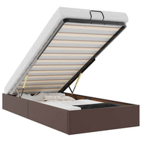 Struttura Letto Pouf senza Materasso 100x200 cm Similpelle 3310786