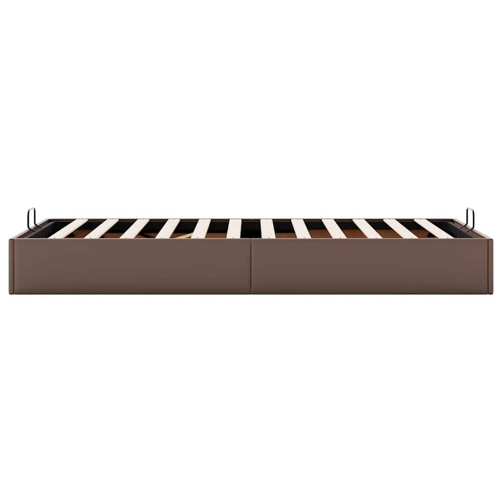 Struttura Letto Pouf senza Materasso 100x200 cm Similpelle 3310786