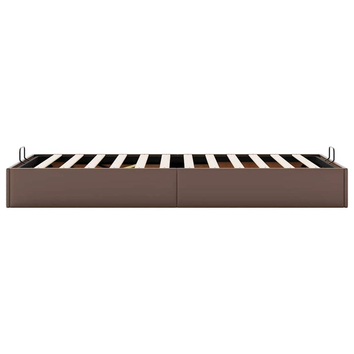 Struttura Letto Pouf senza Materasso 100x200 cm Similpelle 3310786