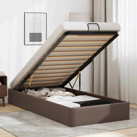 Struttura Letto Pouf senza Materasso 100x200 cm Similpelle 3310786