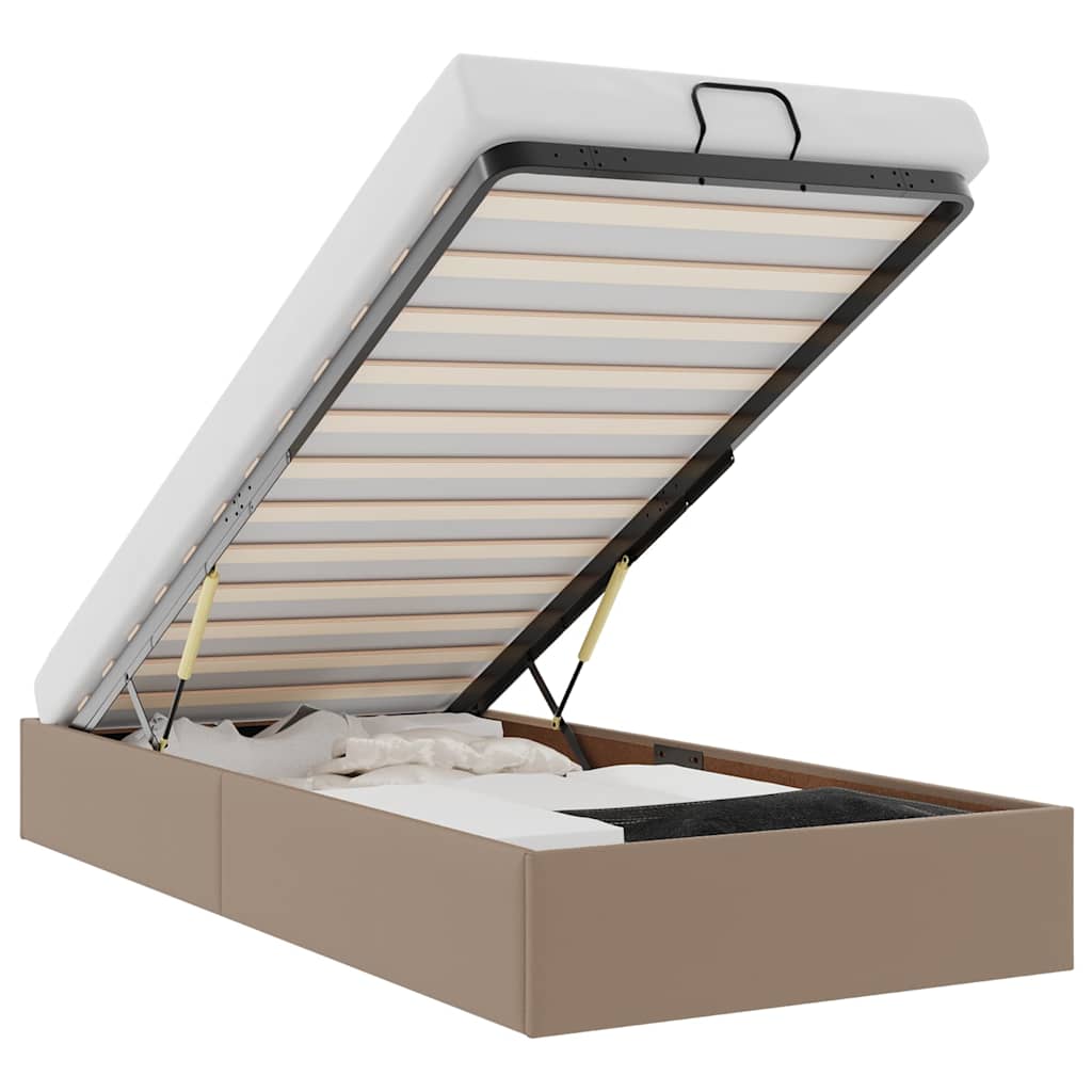 Struttura Letto Pouf senza Materasso 100x200 cm Similpelle 3310788