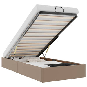 Struttura Letto Pouf senza Materasso 100x200 cm Similpelle 3310788